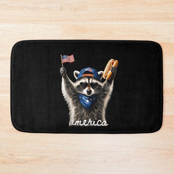 Item preview, USA America Raccoon Hot Dog 1776-2026 4th of July 250 Years designed and sold by Theaurore.