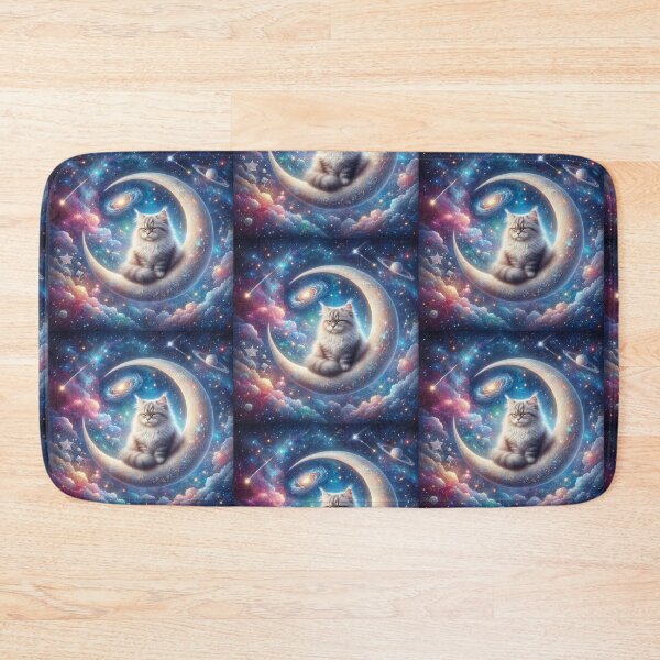 Item preview, Celestial Moon Cat – Dreamy Cosmic Fantasy Design designed and sold by Dogandesighn.