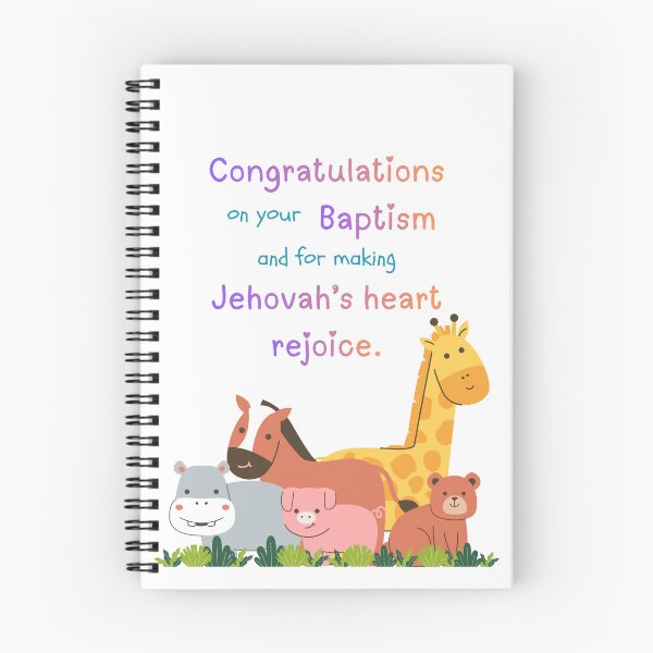 Item preview, Congratulations on your Baptism and for making Jehovah's heart rejoice designed and sold by Jovyharts.