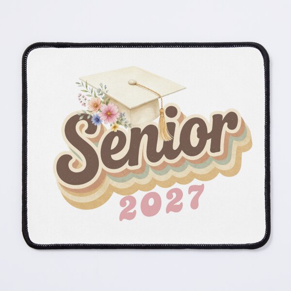 Item preview, Senior 2027 Earthtone Color Layers with Floral Cap designed and sold by JaymeOctober.