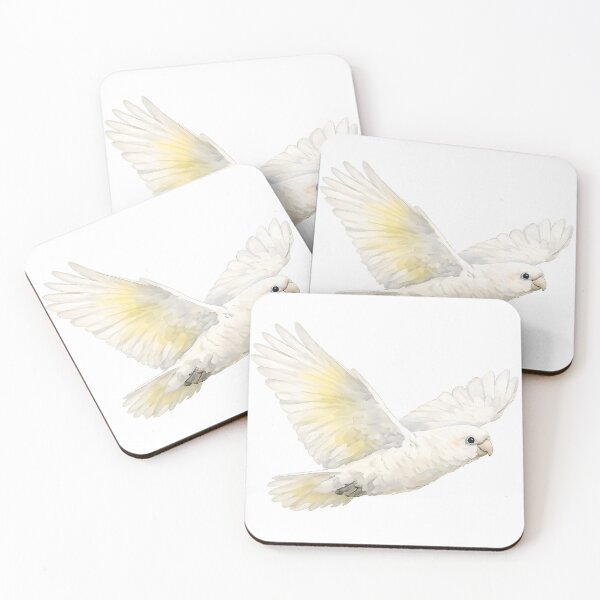 Item preview, Little Corella in Flight Watercolour designed and sold by Jaruart.