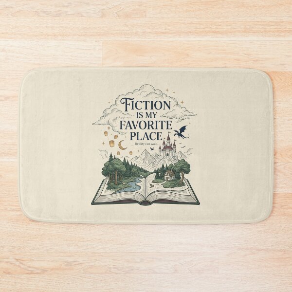 Item preview, Fiction Is My Favorite Place BookTok Fantasy Reader designed and sold by Whimwick.