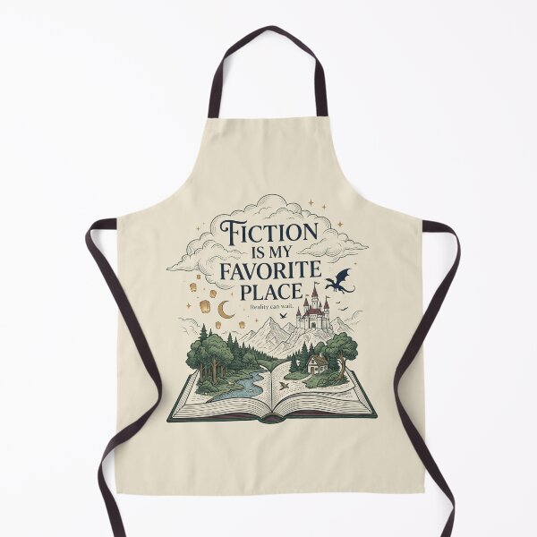 Item preview, Fiction Is My Favorite Place BookTok Fantasy Reader designed and sold by Whimwick.