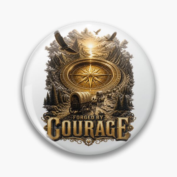 Item preview, Forged By Courage Western Compass designed and sold by Sovereign Supply Co..