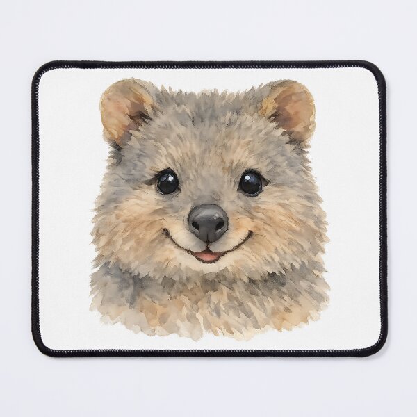 Item preview, Smiling Quokka Watercolour Portrait designed and sold by Jaruart.