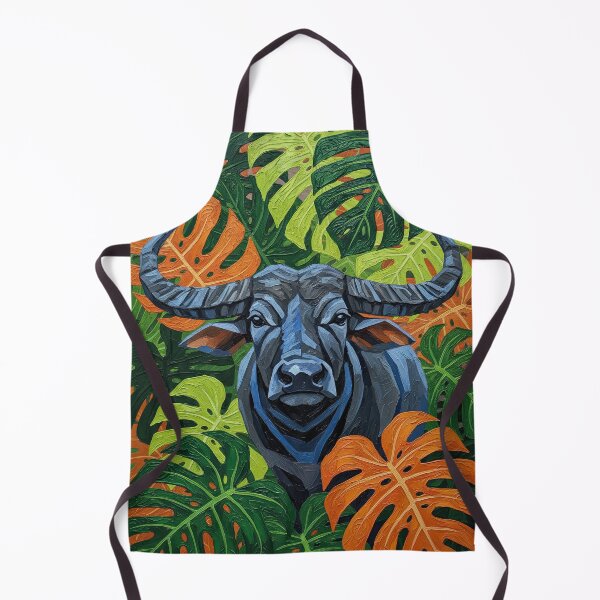Item preview, Carabao Water Buffalo Tropical Jungle Painting Art designed and sold by Francis & May.