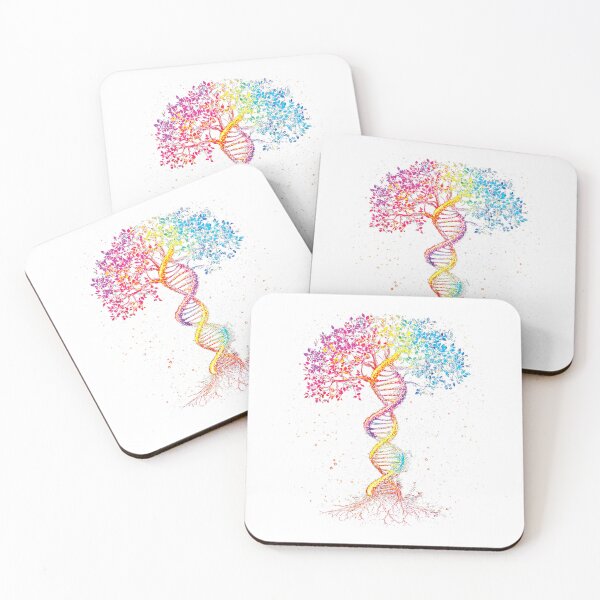 Item preview, DNA Tree of Life Genetics Biology Outer Space Science Nature T-Shirt designed and sold by kevincuellar.