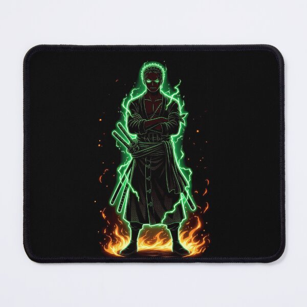 Item preview, The Legendary Three-Sword Swordsman - Glowing Green Neon Aura designed and sold by GomuStyles.