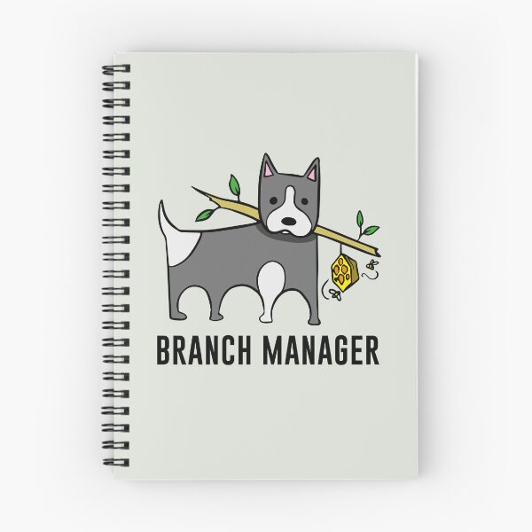 Item preview, Funny dog branch manager designed and sold by Konopikyu.