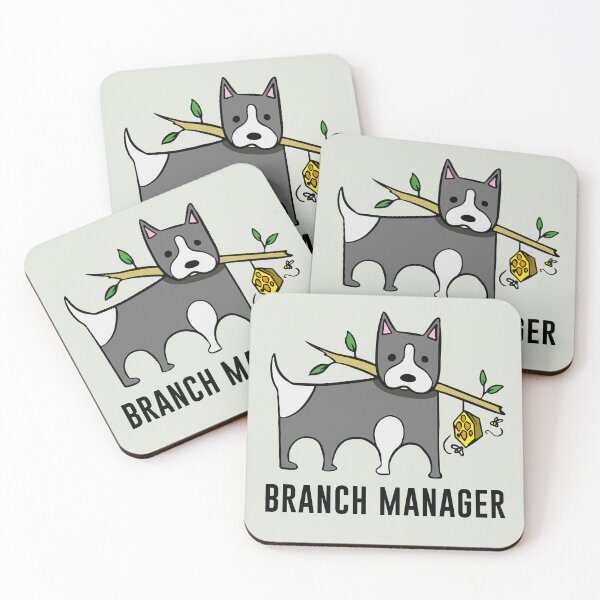 Item preview, Funny dog branch manager designed and sold by Konopikyu.