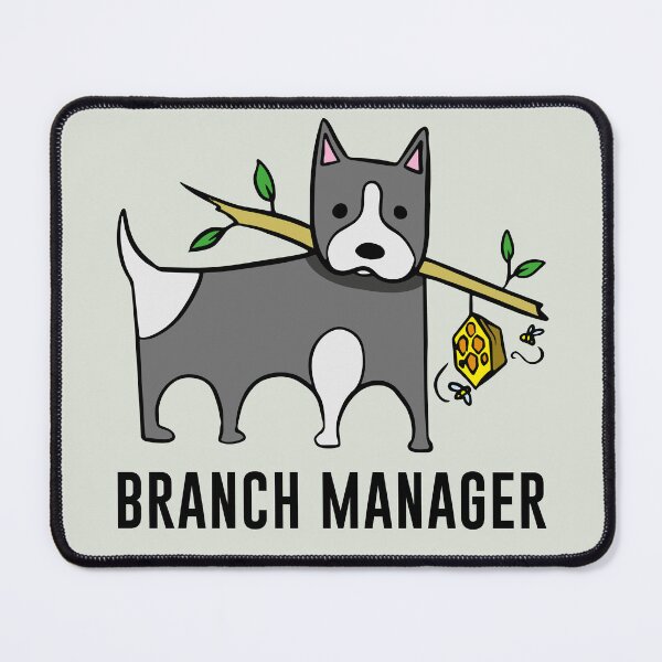 Item preview, Funny dog branch manager designed and sold by Konopikyu.