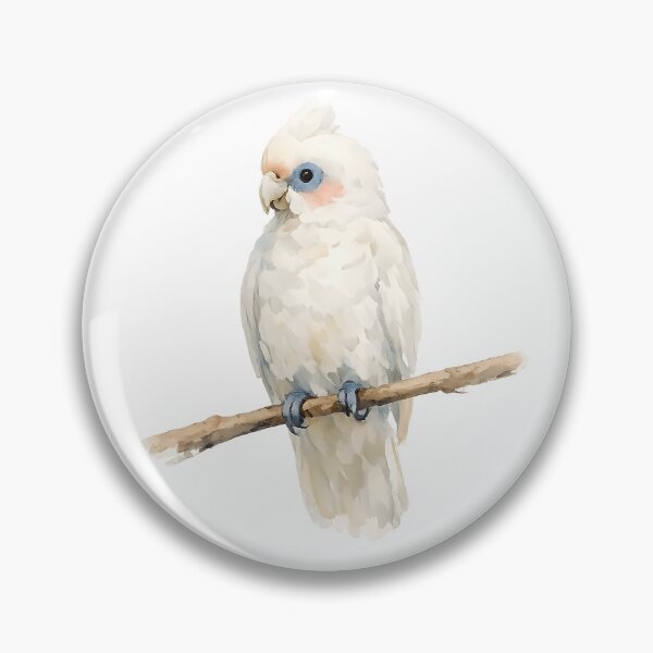 Item preview, Little Corella on a Branch Watercolour designed and sold by Jaruart.