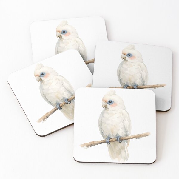Item preview, Little Corella on a Branch Watercolour designed and sold by Jaruart.