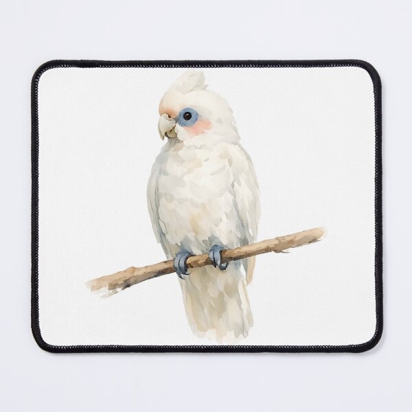Item preview, Little Corella on a Branch Watercolour designed and sold by Jaruart.