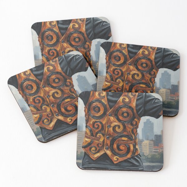 Item preview, Tribal Vest Urban City Skyline Oil Painting Art designed and sold by Francis & May.