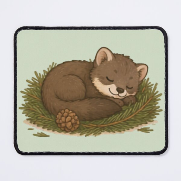 Item preview, Nap Time Pine Marten designed and sold by MellowMunchkins.