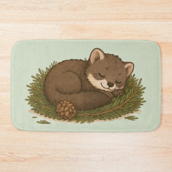 Item preview, Nap Time Pine Marten designed and sold by MellowMunchkins.