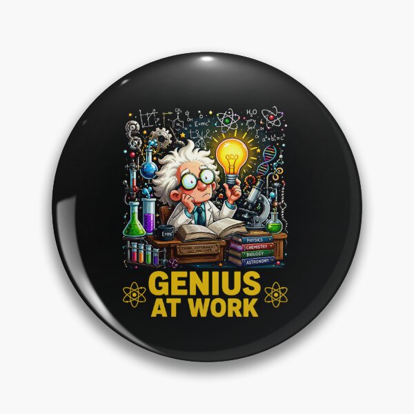 Item preview, STEM Genius At Work Male Scientist Design designed and sold by Genius Geek.