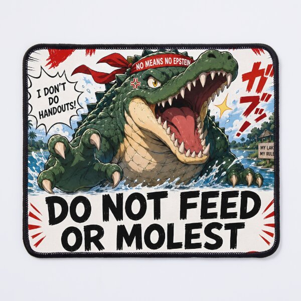 Item preview, Alligator Danger!!! designed and sold by Kitsune Merchant.
