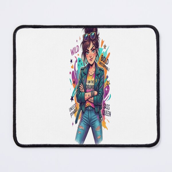Item preview, I Am the Drama – Wild • Bold • Unstoppable • Sass Queen | Funny Sassy Girl Graphic T-Shirt | Retro Attitude Fashion Design designed and sold by Sushikidsntod.