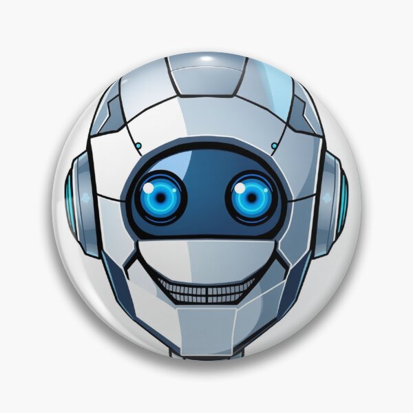 Item preview, Robot Chrome Robot - Modern Graphic Art T-Shirt designed and sold by QuirkThreadsCo.