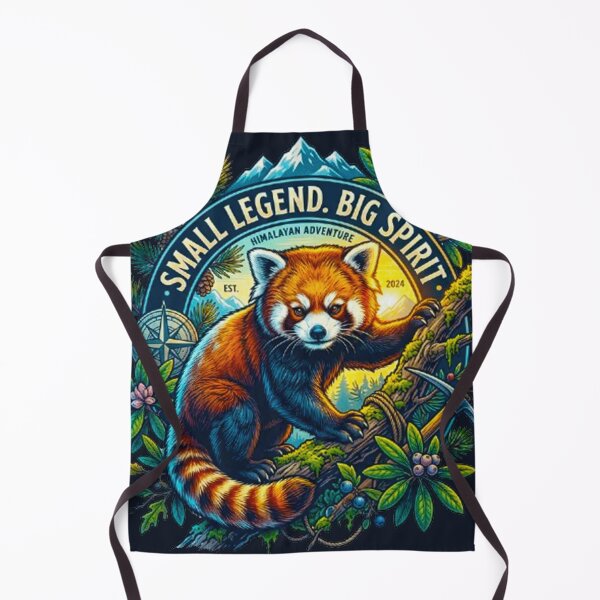 Item preview, Small Legend Big Spirit Red Panda Vintage Himalayan Adventure Retro Badge designed and sold by MT-Hub | Art for Every Soul.