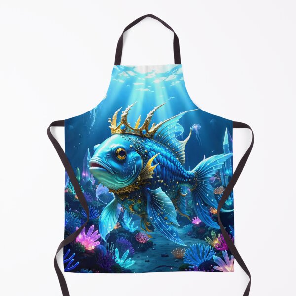 Item preview, His Royal Fishness | King of the Crystal Reef Fantasy Art designed and sold by nicky2342.