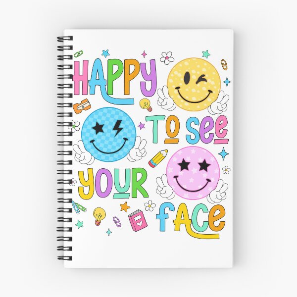 Item preview, Happy To See Your Face Preppy Smiley Face Teacher designed and sold by varin-studio.