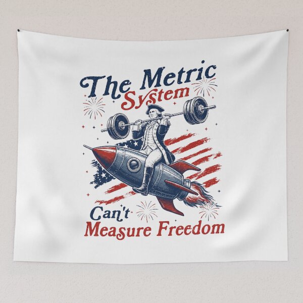 Item preview, Vintage Metric System Cant Measure Freedom designed and sold by Theaurore.