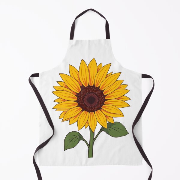 Item preview, Sunflower Retro Floral - Modern Graphic Art Sticke designed and sold by QuirkThreadsCo.
