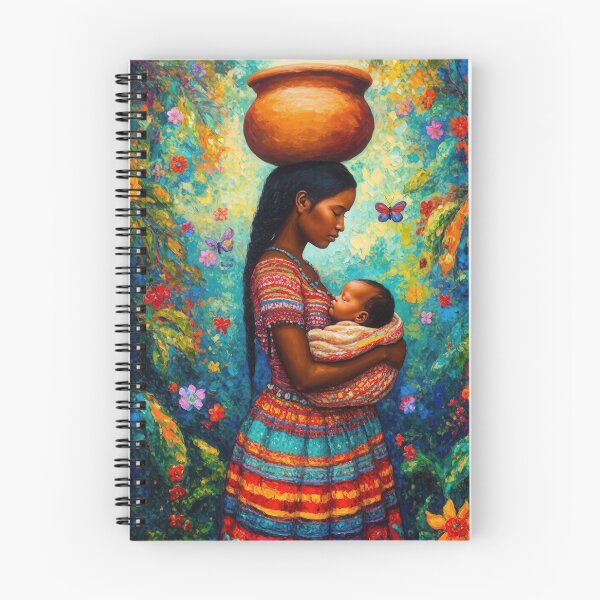 Item preview, Indigenous Mother and Baby Floral Garden Painting Art designed and sold by Francis & May.