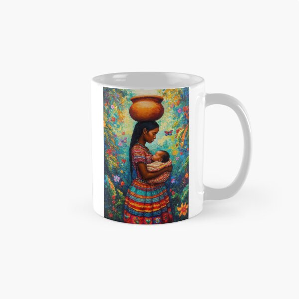 Item preview, Indigenous Mother and Baby Floral Garden Painting Art designed and sold by Francis & May.