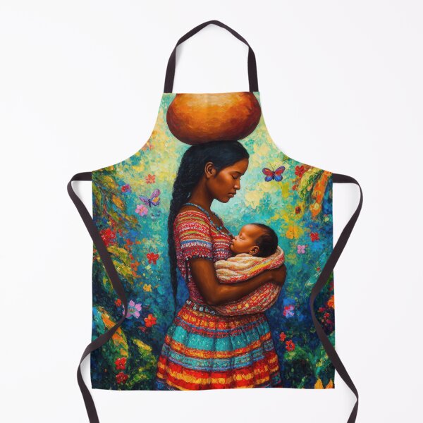 Item preview, Indigenous Mother and Baby Floral Garden Painting Art designed and sold by Francis & May.