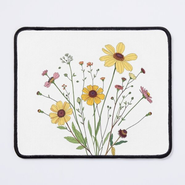 Item preview, Pressed Flowers Botanical Line - Modern Graphic Ar designed and sold by QuirkThreadsCo.
