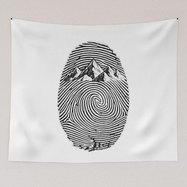 Item preview, Nature Is in My DNA – Mountain Fingerprint Design designed and sold by GabeMountainArt.
