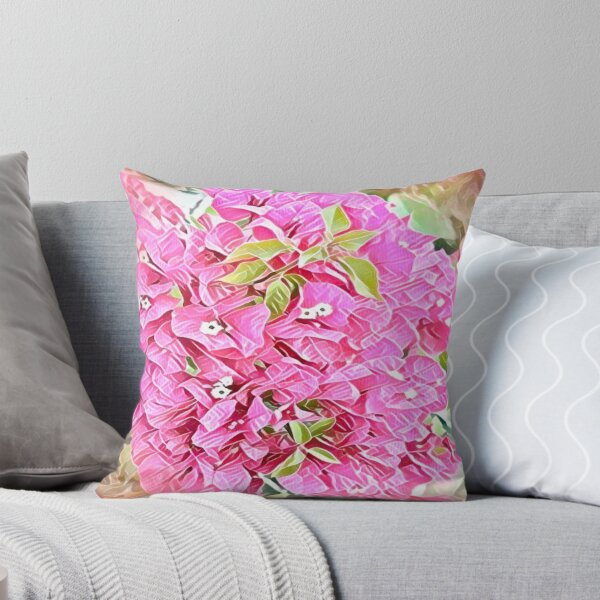 Item preview, Abstract Impressionist Pink Bougainvillea Digital Illustration designed and sold by BalkanBloom.