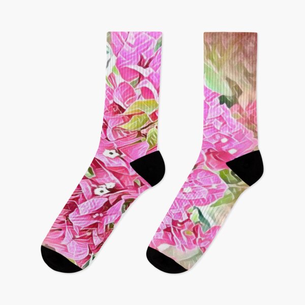 Item preview, Abstract Impressionist Pink Bougainvillea Digital Illustration designed and sold by BalkanBloom.