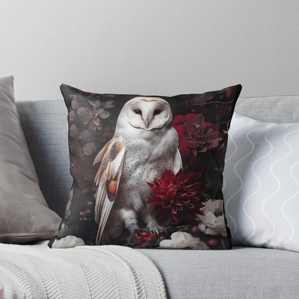Item preview, Crimson Bloom Owl designed and sold by شهد القرني.