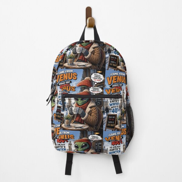 Item preview, Funny Alien Visiting Earth Winter Cold Coffee Lover designed and sold by PrintableArt123.