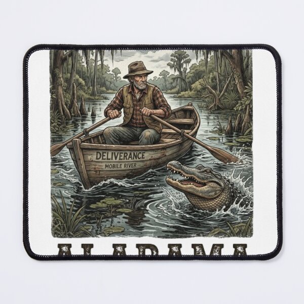 Item preview, Alabama, usa, aligator, lake designed and sold by Hephaestus's Forge.