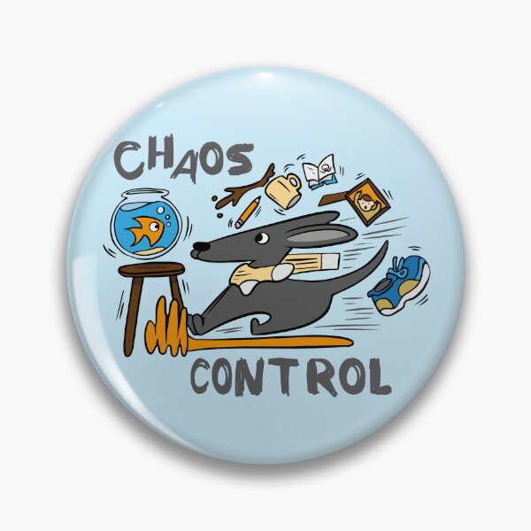 Item preview, Funny dog messing in chaos control designed and sold by Konopikyu.