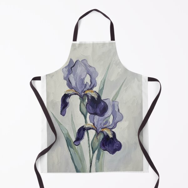 Item preview, Purple Iris Flower Botanical Oil Painting Art designed and sold by Francis & May.