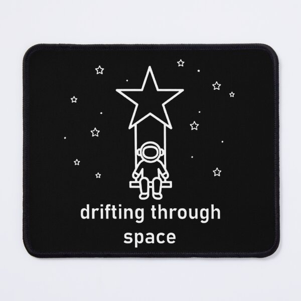 Item preview, Drifting Through Space T-Shirt | Astronaut Swing Mental Health Gift | Minimalist Calm Design designed and sold by K Mood Studio.