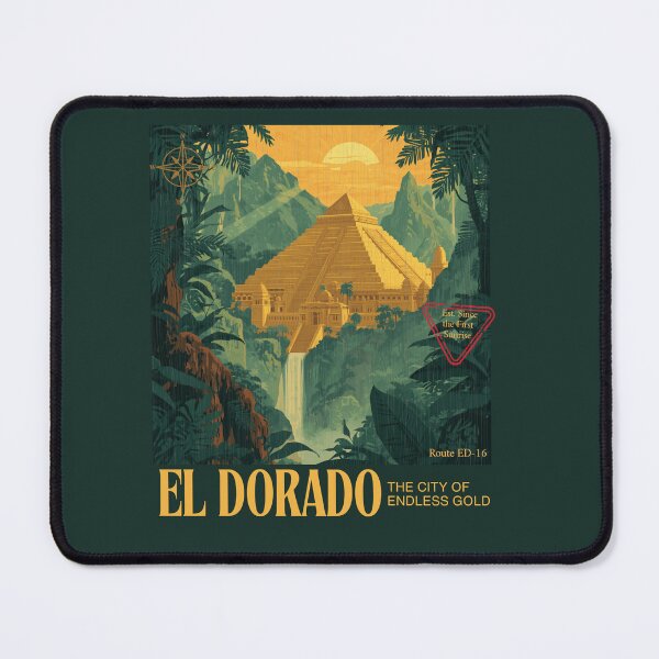 Item preview, Retro El Dorado Travel Poster The City Of Endless Gold designed and sold by KaBaRen.