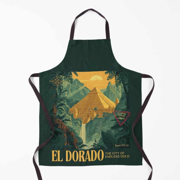 Item preview, Póster retro de viaje de El Dorado: La ciudad del oro infinito designed and sold by KaBaRen.