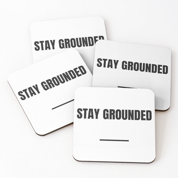 Item preview, "STAY GROUNDED" Minimalist Quote Hoodie designed and sold by QuirkThreadsCo.