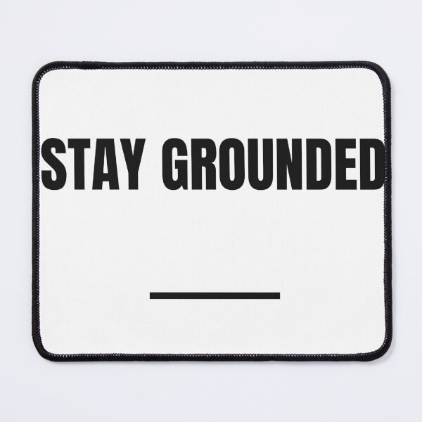 Item preview, "STAY GROUNDED" Minimalist Quote Hoodie designed and sold by QuirkThreadsCo.