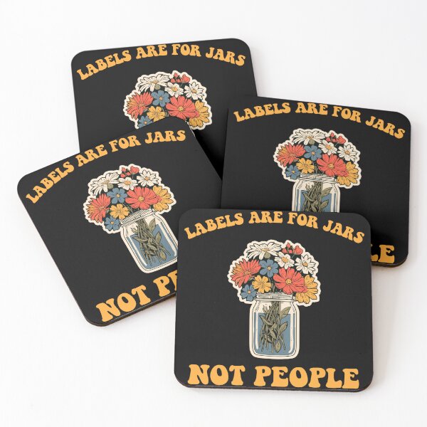 Item preview, Labels Are For Jars Not People Shirt - Retro Boho Flower Jar Graphic Tee - Aesthetic 70s Wildflowers Sweatshirt - Positive Mental Health Kindness Gift designed and sold by VectorForge.