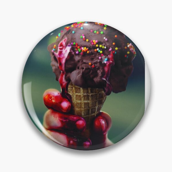 Artikelvorschau, Gruselige Horror-Kunst mit schmelzendem Eis und dunkler Schokolade entworfen und verkauft von HayaasBoutique.