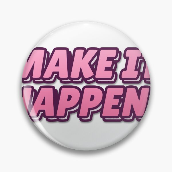 Item preview, "MAKE IT HAPPEN" Retro Typography Hoodie designed and sold by QuirkThreadsCo.
